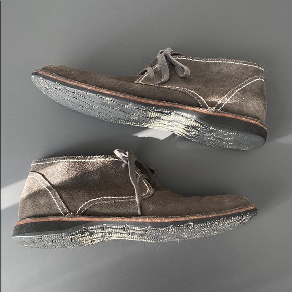 John Varvatos USA Gray Suede Chukka Boots Contrast Stitching Sz 9 Street Casual main image 13